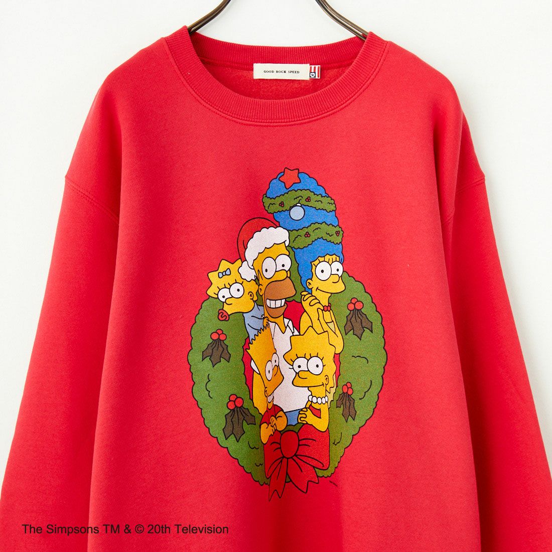 GOOD ROCK SPEED [グッドロックスピード] The Simpsons / ロングスリーブスウェット [24FDS204W] RED