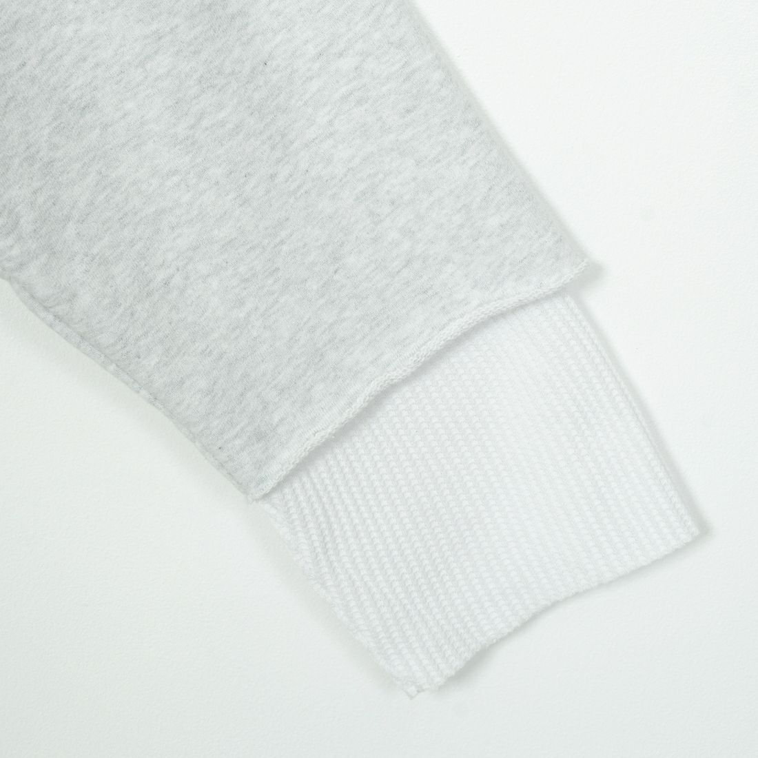 Jeans Factory Clothes [ジーンズファクトリークローズ] ピグメント ヘビー裏毛サーマルカットジップパーカー [2423-INM1] ASH