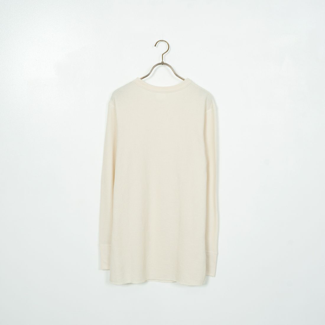 JE MORGAN [ジェイイーモーガン] ワッフルクルーネック長袖Tシャツ [JC088-52S] 04 NATURAL