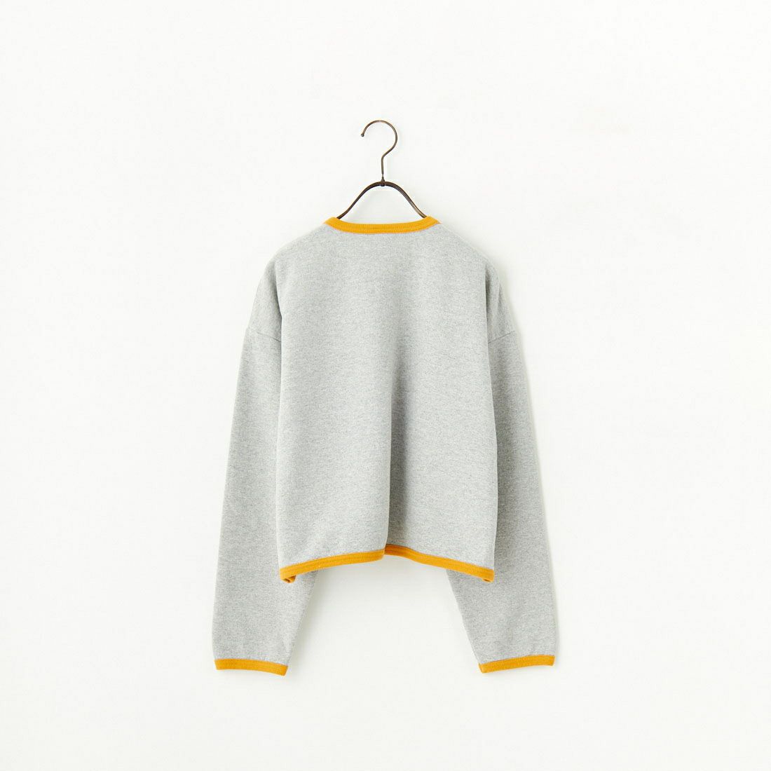 WALLA WALLA SPORT [ワラワラスポーツ] 9ozフリース リンガースウェットカーディガン [FLEECE-RINGER-SW-CD] GRY/YEL