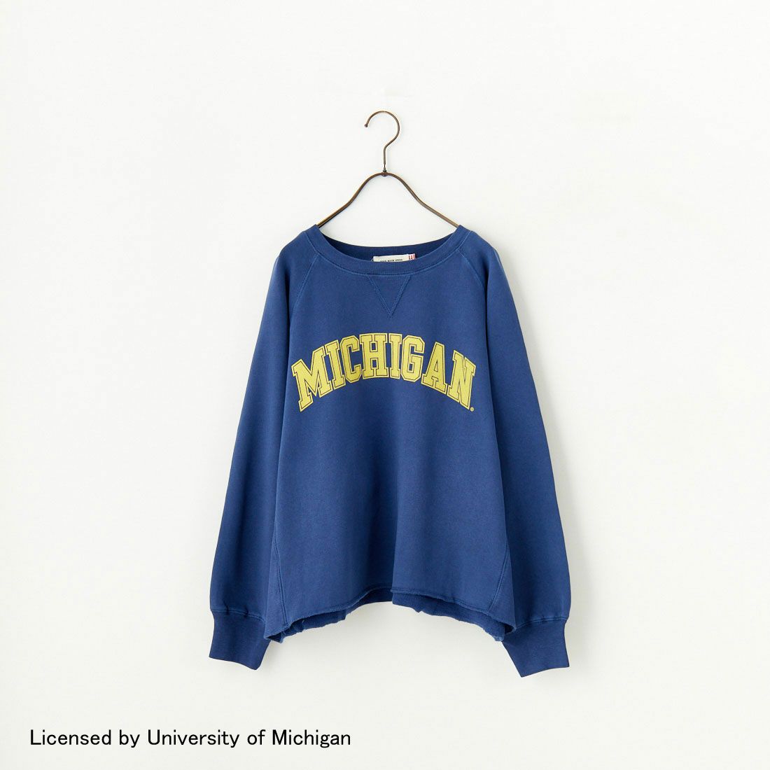 GOOD ROCK SPEED [グッドロックスピード] UNIVERSITY OF MICHIGAN ラグランスウェットシャツ [24MCG202W]