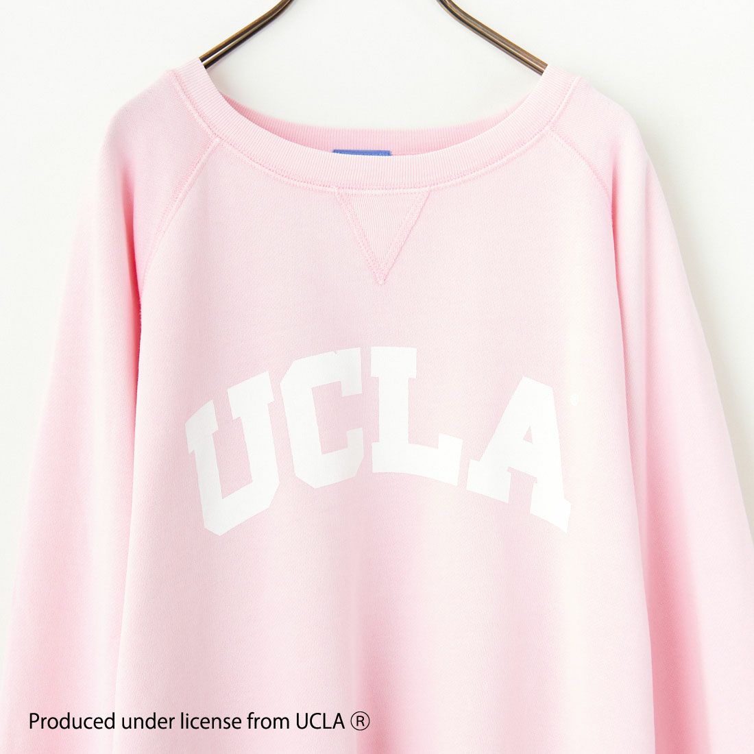 GOOD ROCK SPEED [グッドロックスピード] UCLA ラグランスウェットシャツ [24UCL201W] LT.PINK
