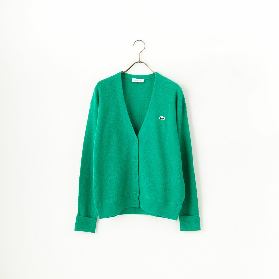 LACOSTE [ラコステ] プレーンVネックニットカーディガン [AF9545