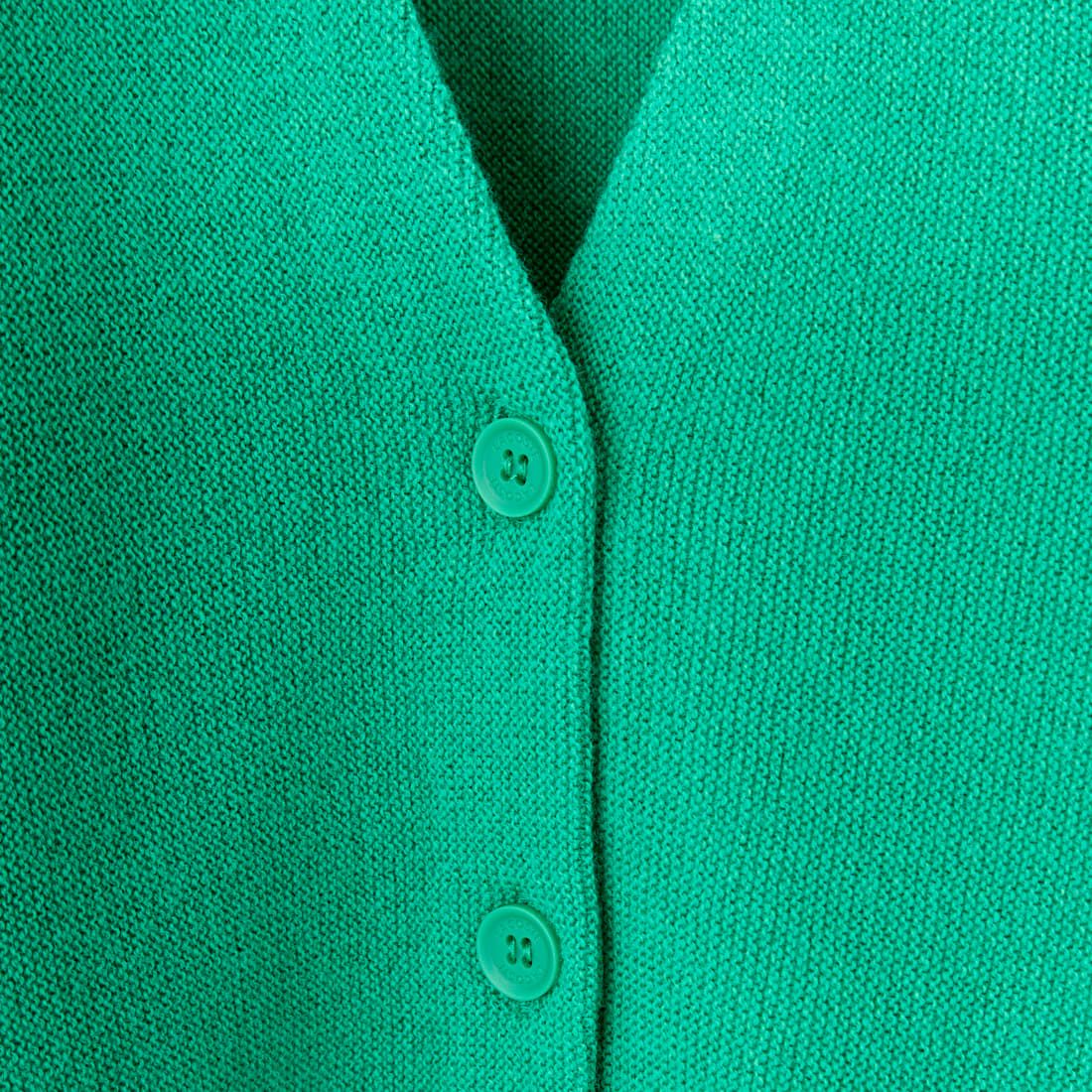 LACOSTE [ラコステ] プレーンVネックニットカーディガン [AF9545] LDM FLUORI