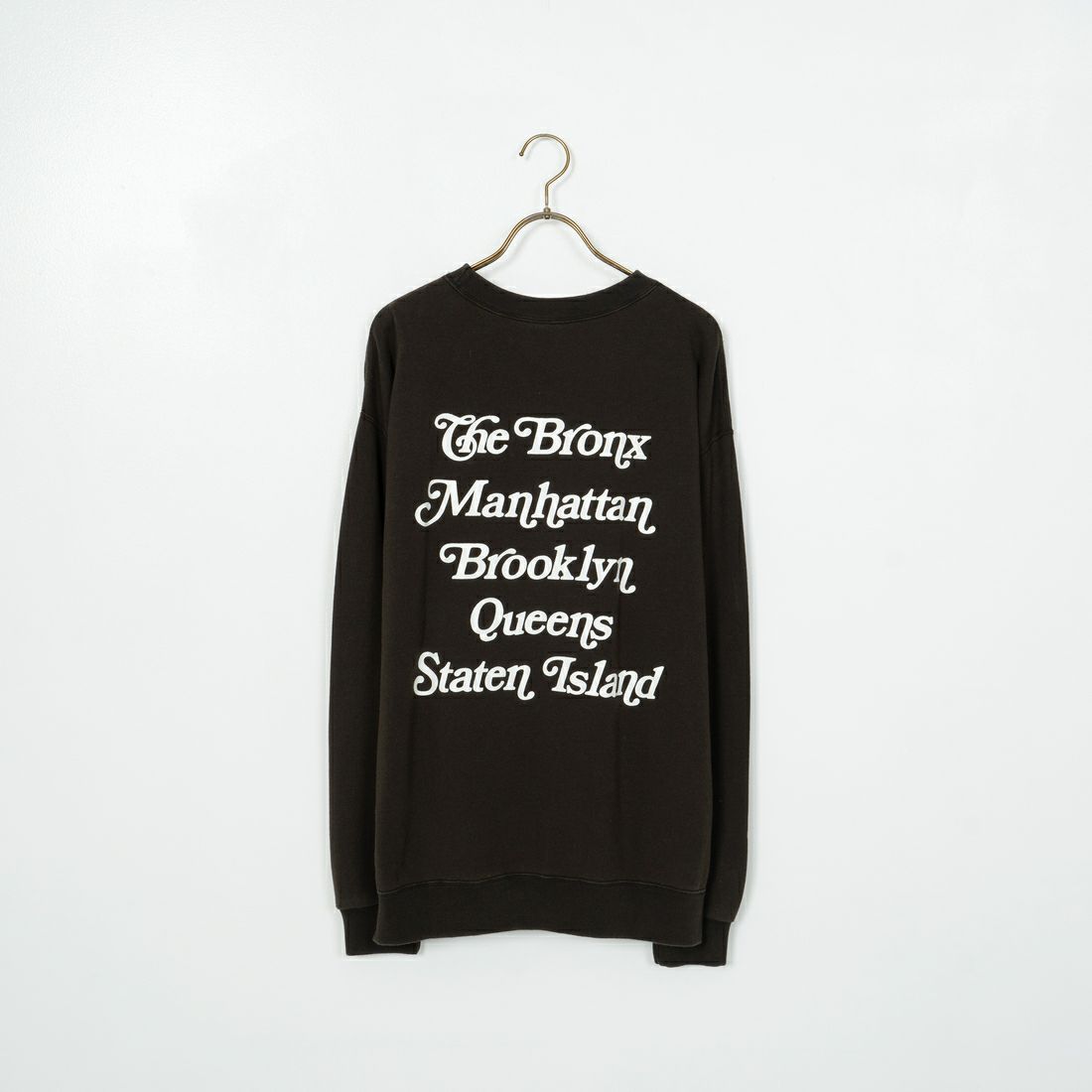 RUSSELL ATHLETIC [ラッセル アスレチック] 別注 カレッジロゴプリントスウェット [RC-243501IN-JF] BLACK