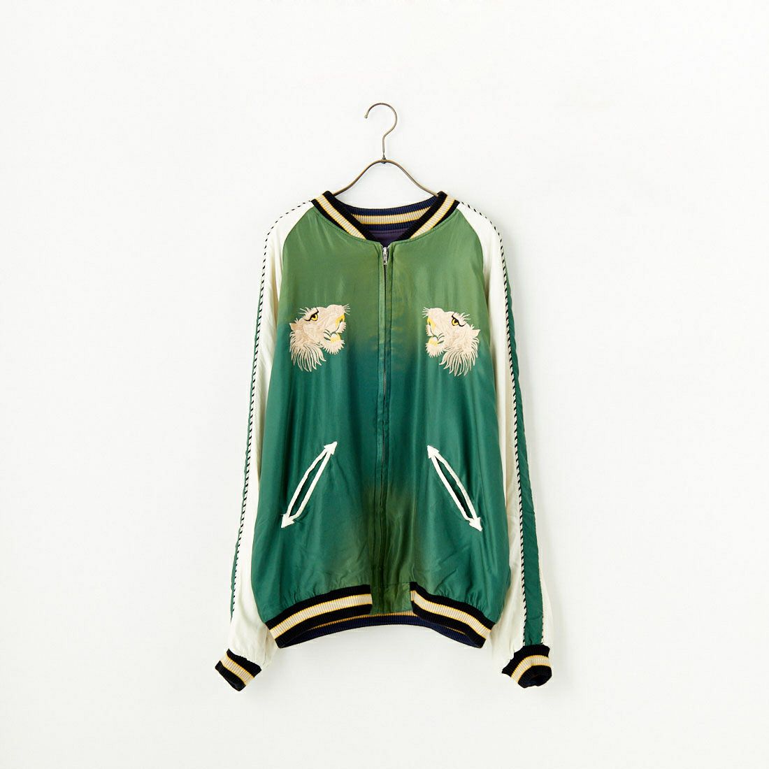 TAILOR TOYO [テーラートウヨウ] アセテート リバーシブルスーベニアジャケット [TT15545] 145 GRN