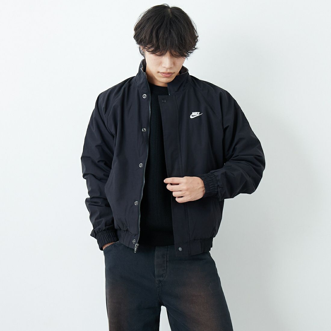 010 BLACK&&モデル身長：179cm 着用サイズ：L&&
