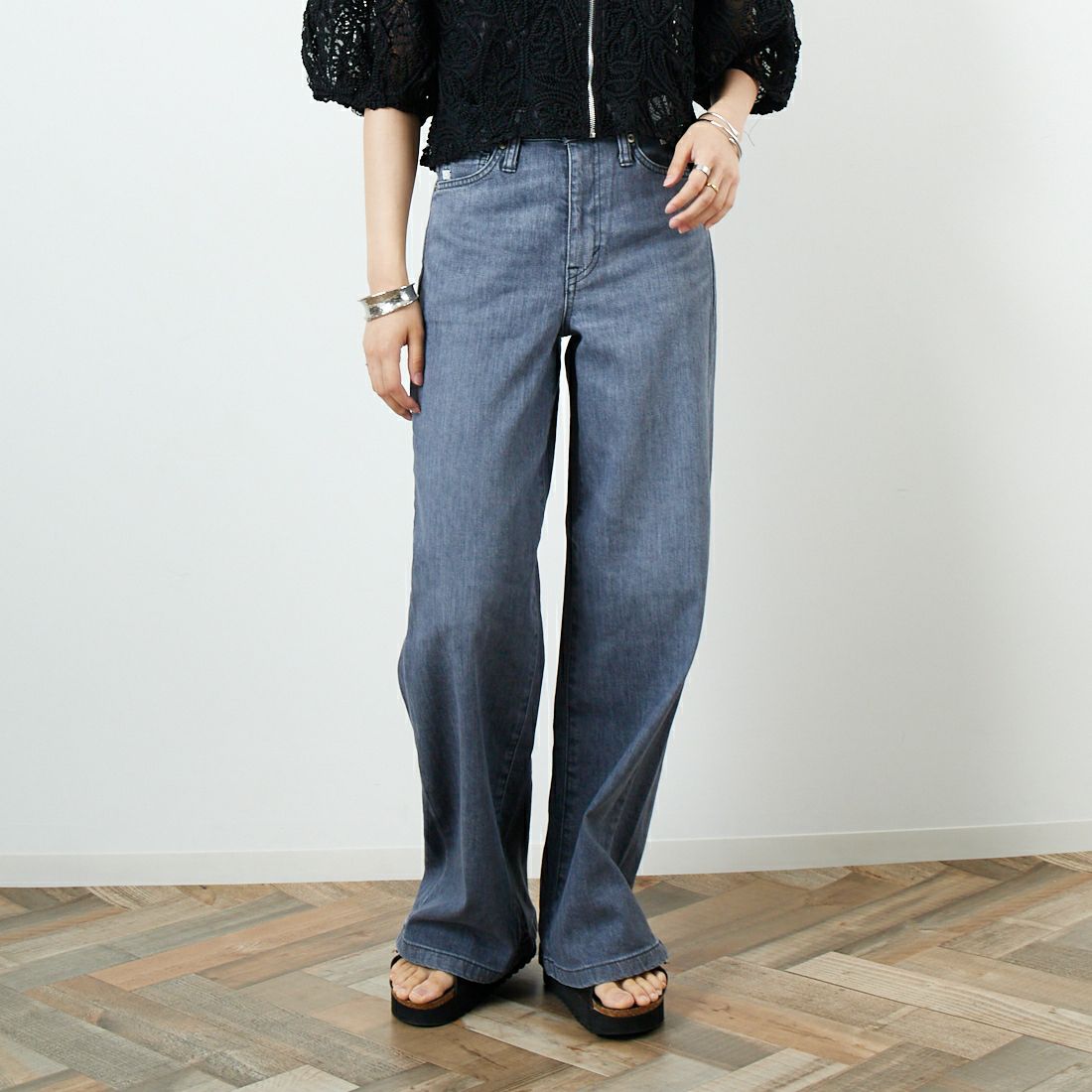 281 GRAY&&モデル身長：160cm 着用サイズ：S&&