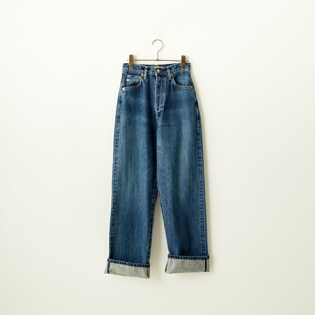 SOMETHING [サムシング] スーパーハイライズワイドストレートデニムパンツ [SA1000] 36 M.BLUE