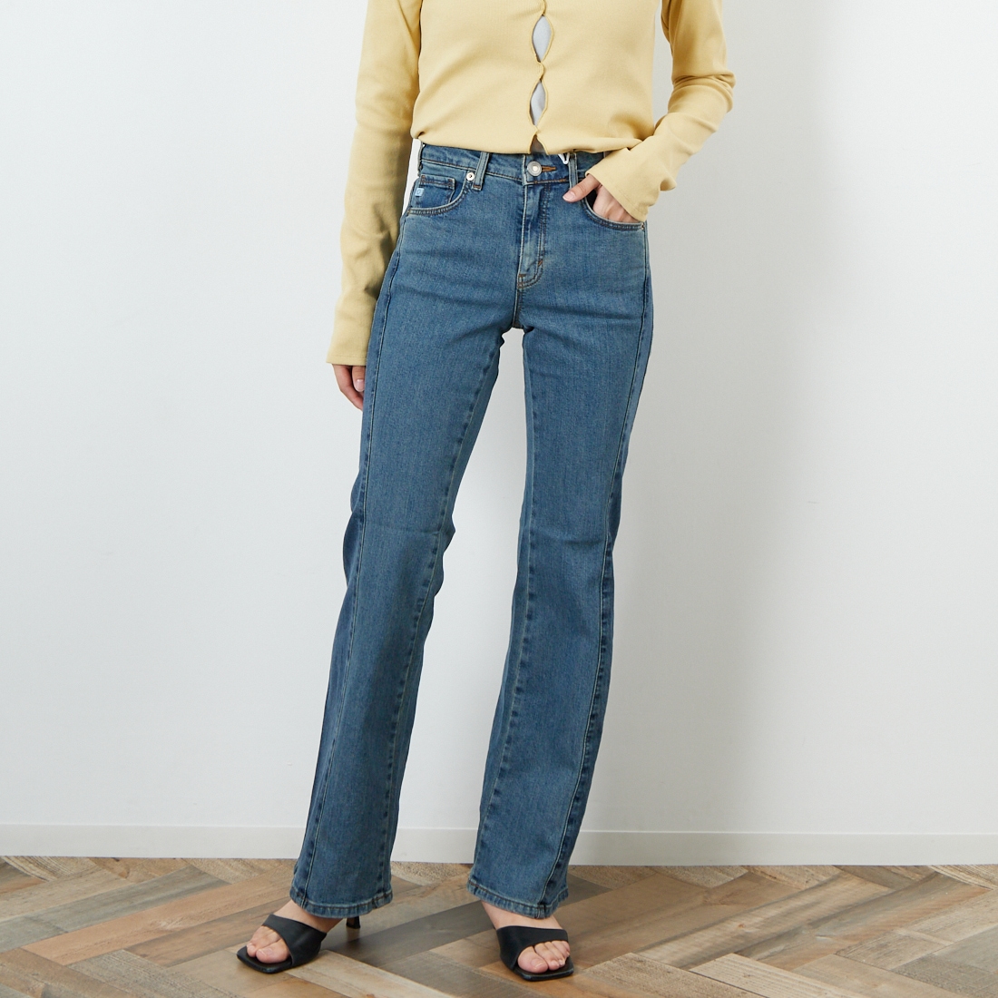 986 BICOLO&&モデル身長：160cm 着用サイズ：26&&