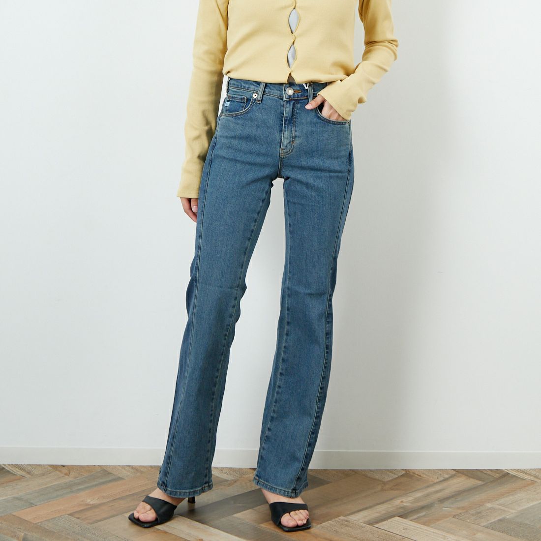 986 BICOLO&&モデル身長：160cm 着用サイズ：26&&