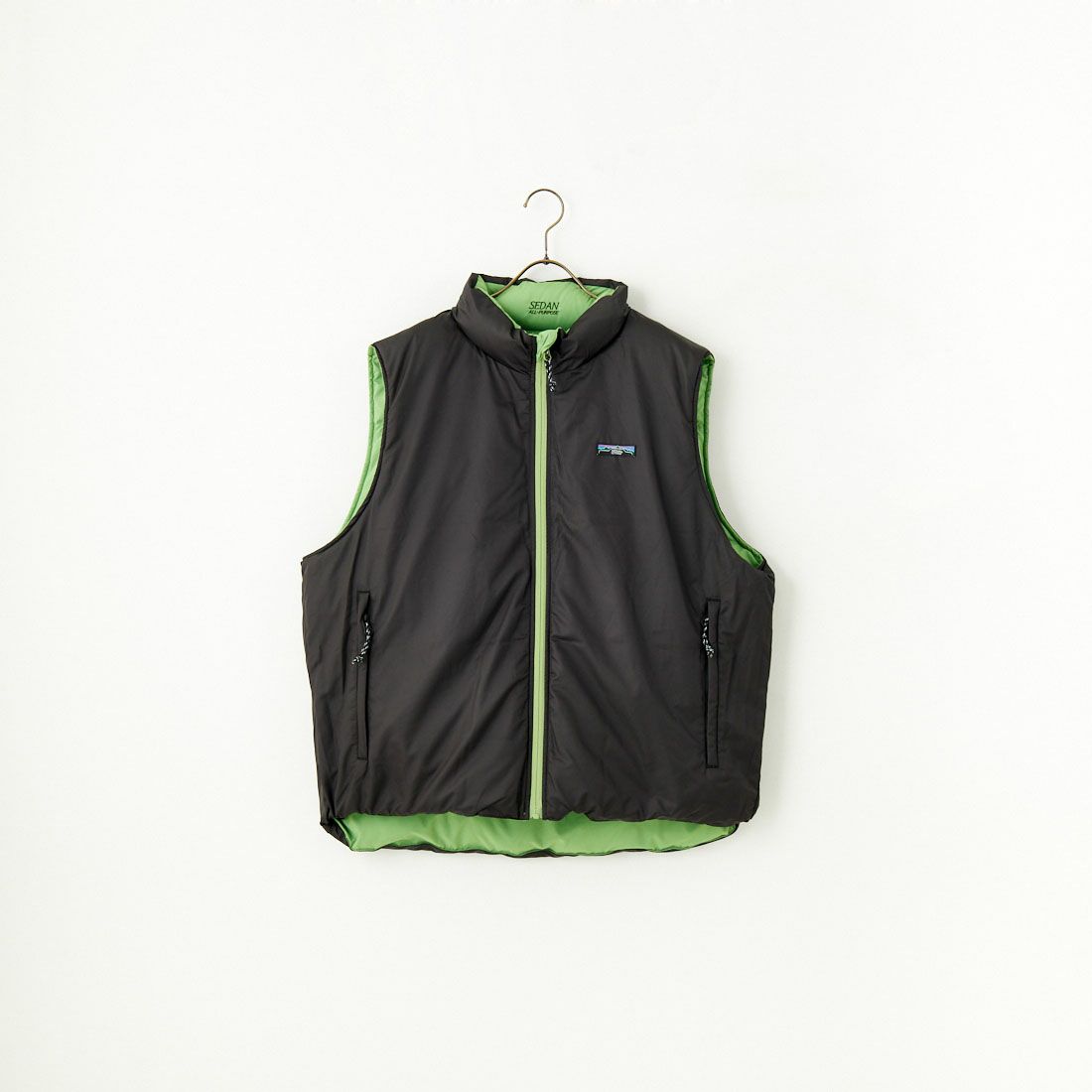 SEDAN ALL-PURPOSE [セダン オールパーパス] リバーシブルダウンベスト [SD24F-JK02] SPROUT/BLK