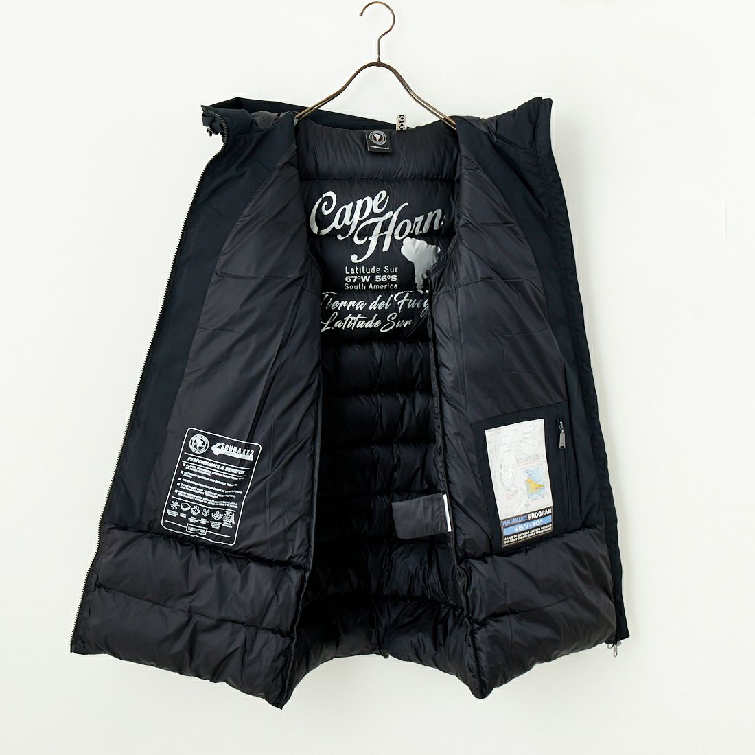 CAPE HORN [ケープホーン] CANDELARIA ダウンコート [72542] 500 BLACK
