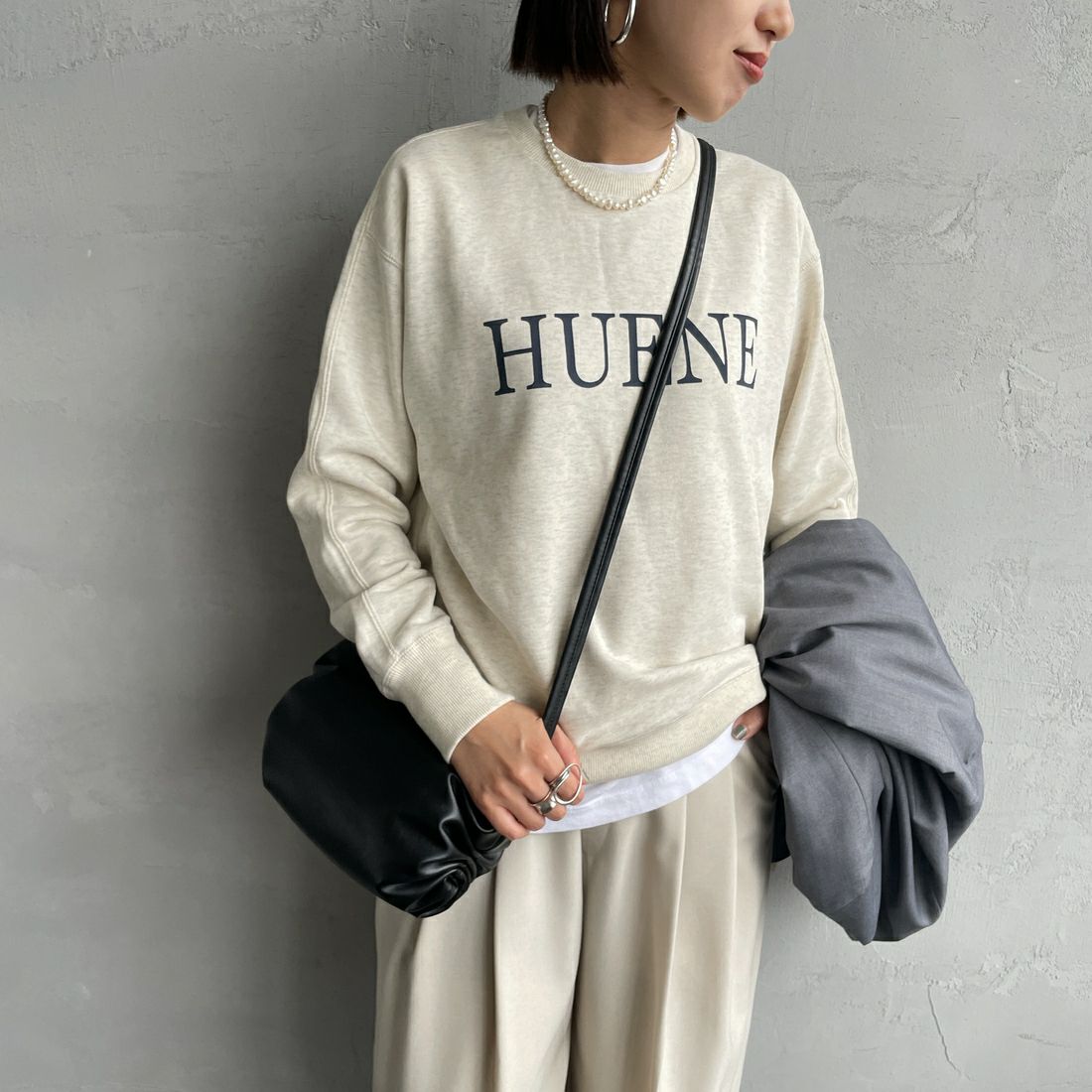MICA&DEAL [マイカアンドディール] HUENEロゴスウェット [0124409263] OATMEAL