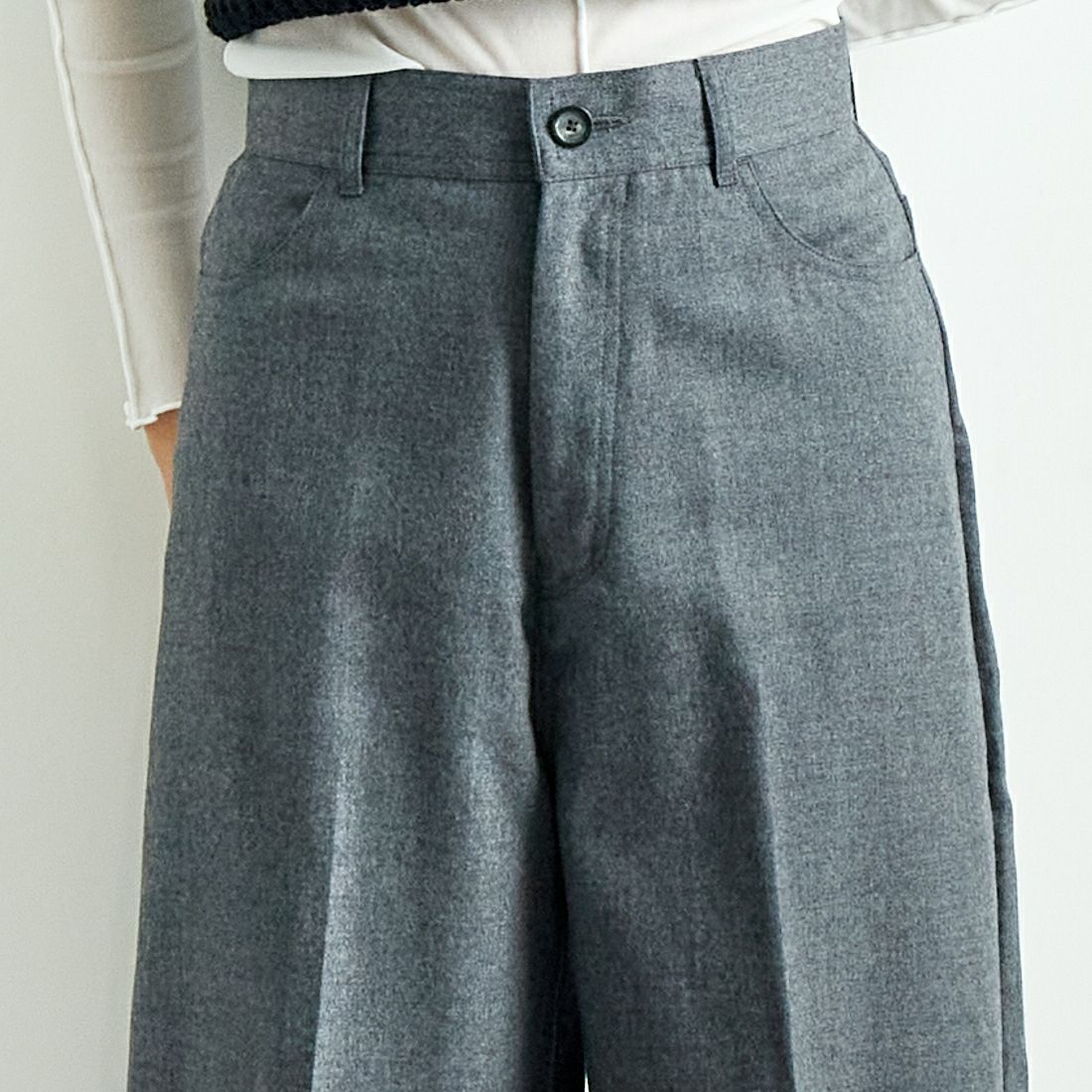MICA&DEAL [マイカアンドディール] ワイドストレートパンツ [0124403269] GRAY