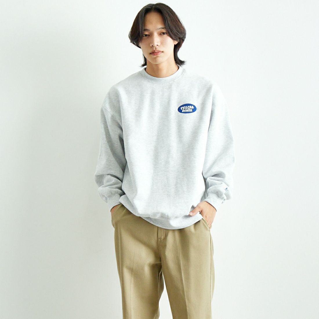 06 OATMEAL&&モデル身長：179cm 着用サイズ：L&&