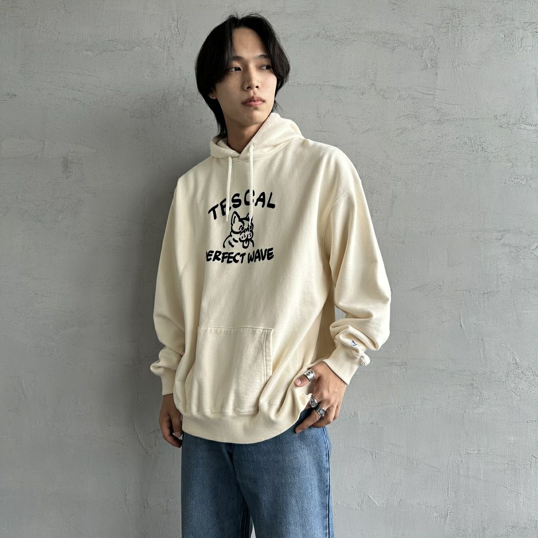 05 IVORY&&モデル身長：179cm 着用サイズ：XL&&