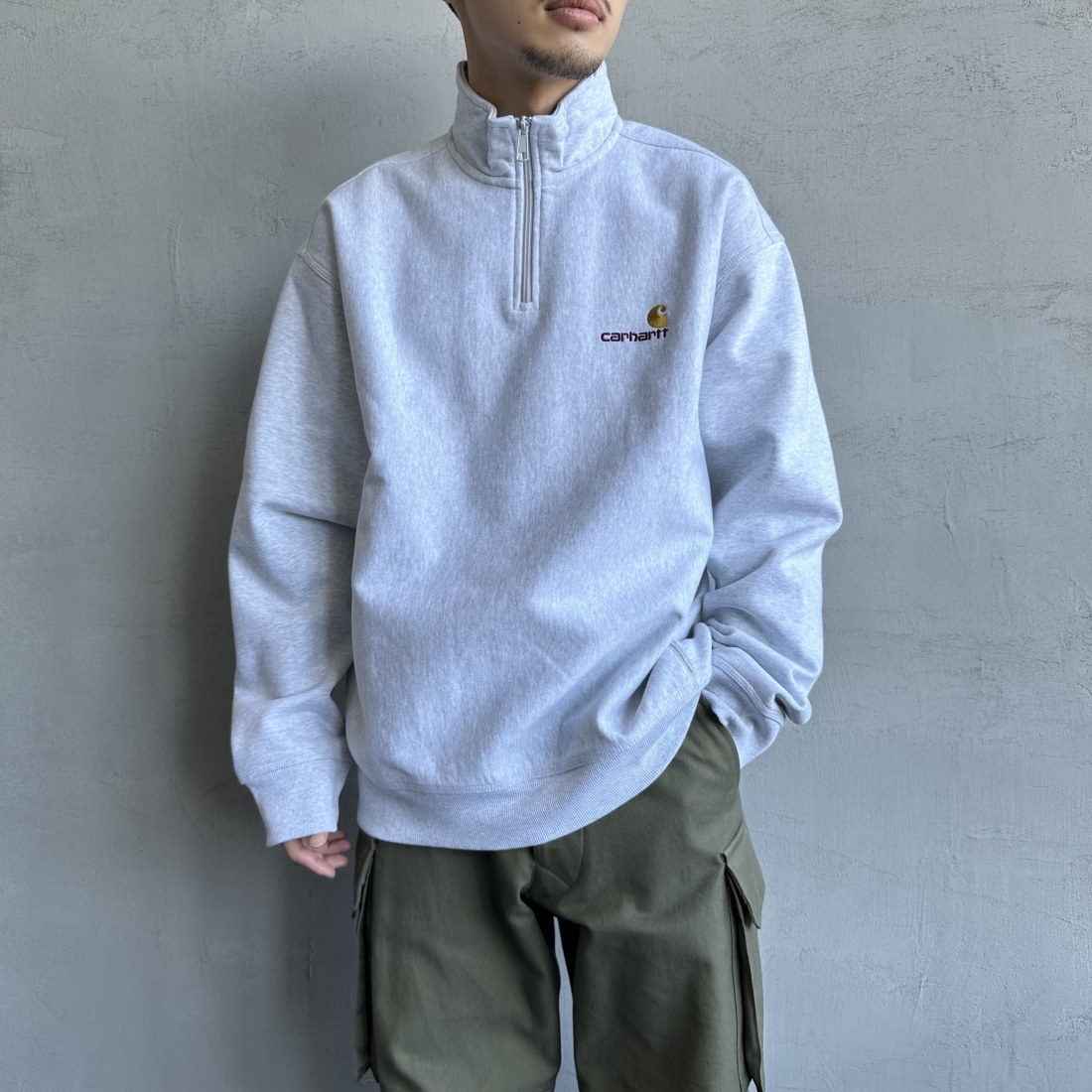 carhartt WIP [カーハートダブリューアイピー] ハーフジップアメリカン  