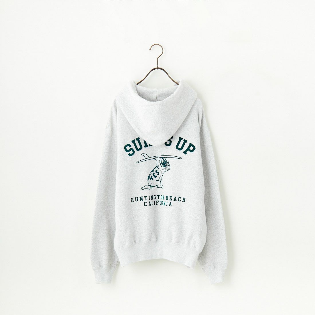 The Endless Summer [エンドレスサマー] 別注 SURF'S UP バックプリントスウェットパーカー [FH-24774507-JF] 03 GRAY