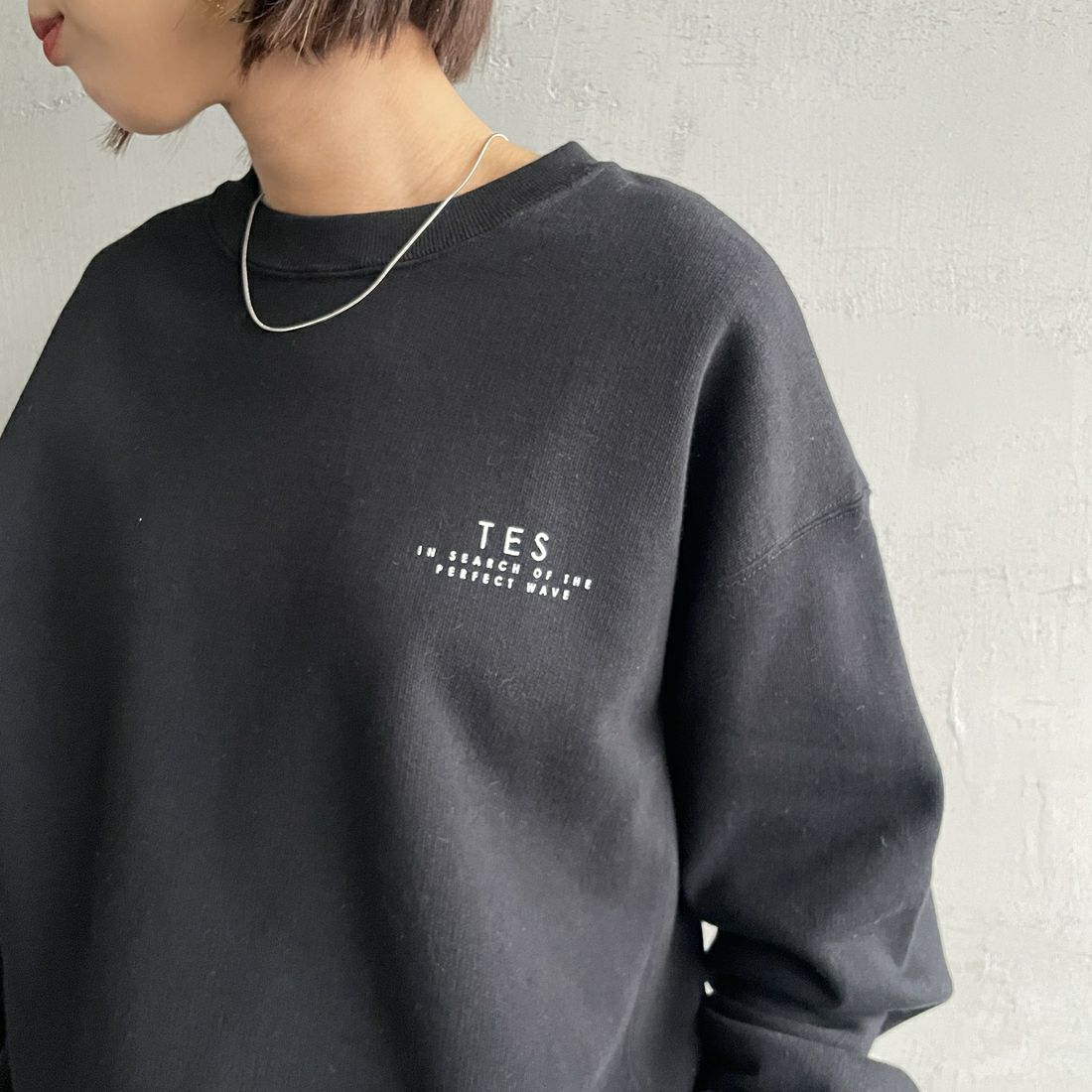 The Endless Summer [エンドレスサマー] 別注 BUHI サークルロゴバックプリントスウェット [FH-24774509-JF] 01 BLACK