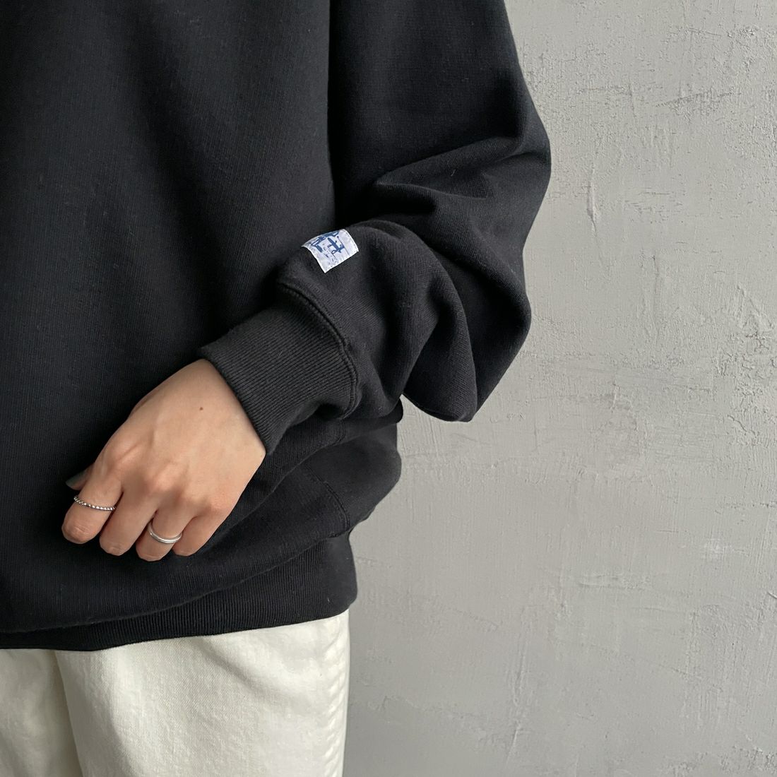 The Endless Summer [エンドレスサマー] 別注 BUHI サークルロゴバックプリントスウェット [FH-24774509-JF] 01 BLACK
