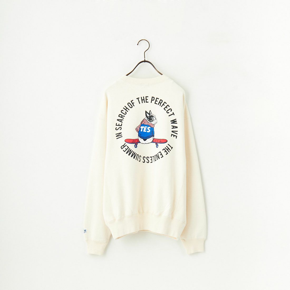 The Endless Summer [エンドレスサマー] 別注 BUHI サークルロゴバックプリントスウェット [FH-24774509-JF] 05 IVORY