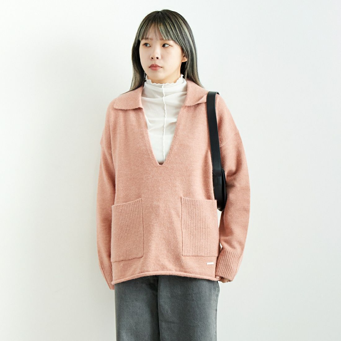 PINK&&モデル身長：167cm 着用サイズ：F&&