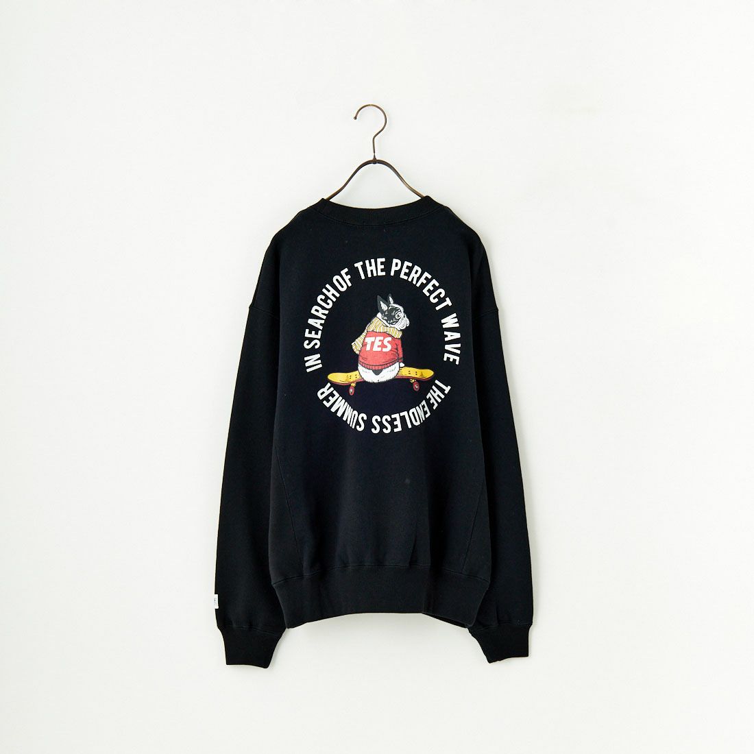 The Endless Summer [エンドレスサマー] 別注 BUHI サークルロゴバックプリントスウェット [FH-24774509-JF] 01 BLACK