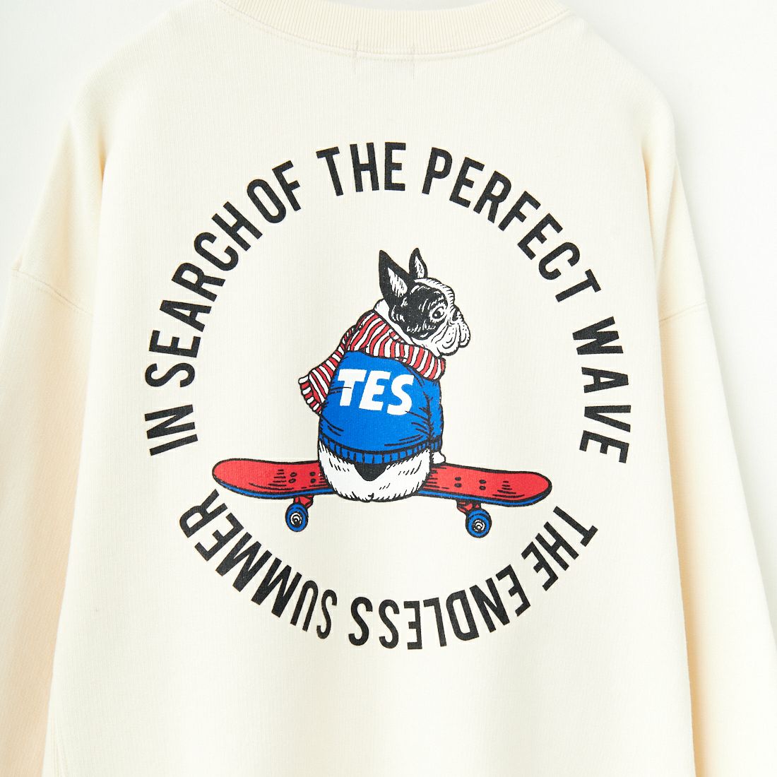 The Endless Summer [エンドレスサマー] 別注 BUHI サークルロゴバックプリントスウェット [FH-24774509-JF] 05 IVORY