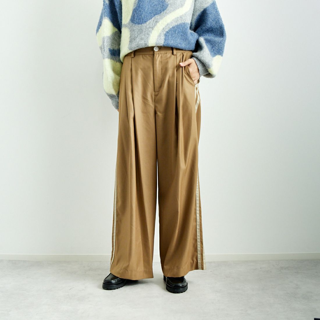 CHIGNON [シニヨン] ダブルラインワイドパンツ [3245-215KK]｜ジーンズ  