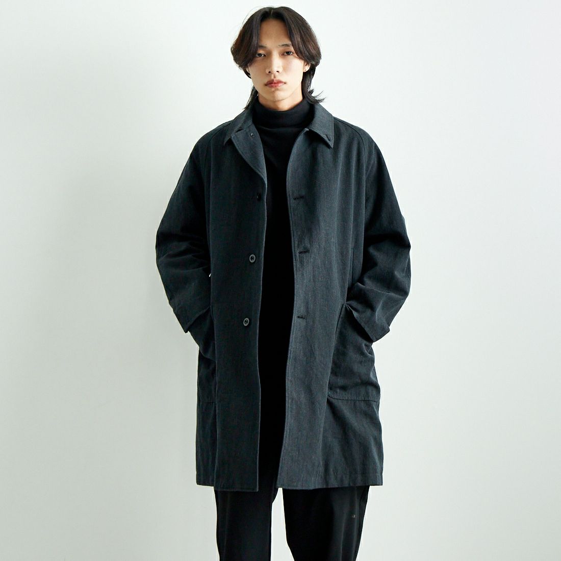 1 CHARCOAL&&モデル身長：179cm 着用サイズ：M&&
