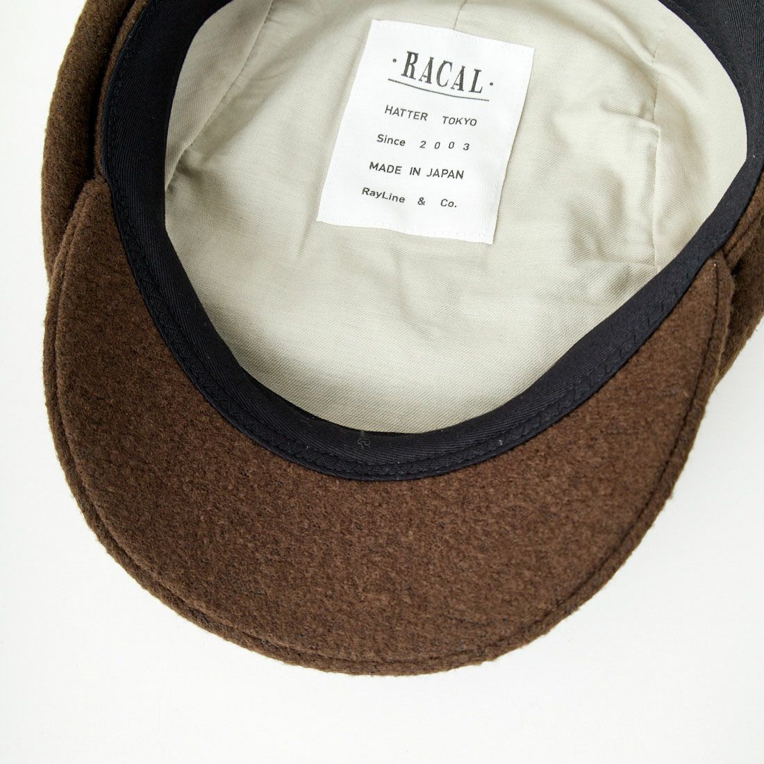 RACAL [ラカル] カーリングウールセミワイドハンチング [RL-24-1370] BROWN