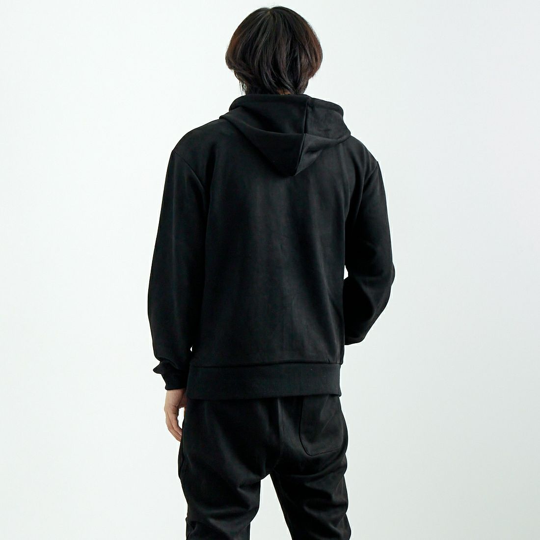 SY32 [エスワイサーティトゥ] ジップフーディ [14505] SY32 [エスワイサーティトゥ] ジップフーディ [14505] BLACK &&モデル身長：179cm 着用サイズ：L&&