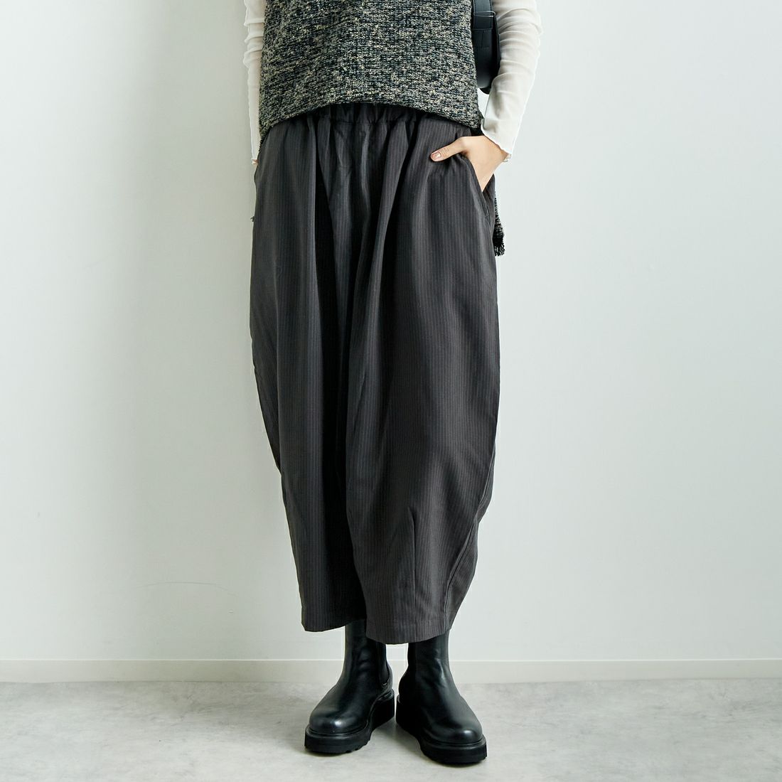 18 CHARCOA&&モデル身長：167cm 着用サイズ：1&&