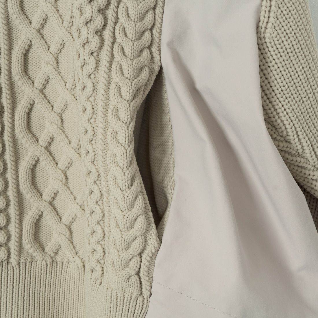 USINE [ユジーヌ] ケーブル布帛ドッキングブルゾン [11243819] ｸﾞﾚｰｼﾞｭ