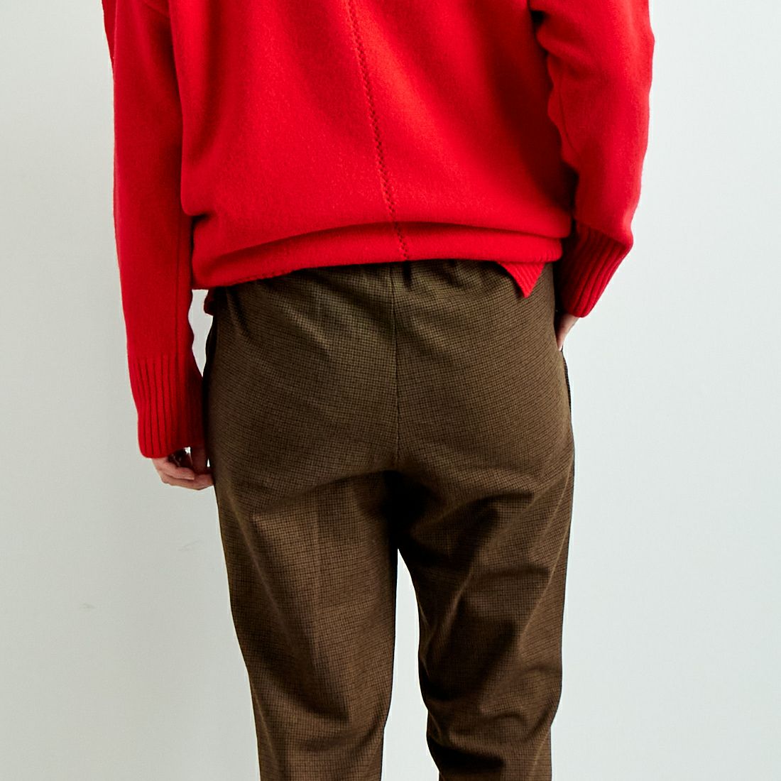 Jeans Factory Clothes [ジーンズファクトリークローズ] コスミカルウォームテーパードパンツ [21243059-1] 036 ﾌﾞﾗｳﾝ &&モデル身長：158cm 着用サイズ：36&&