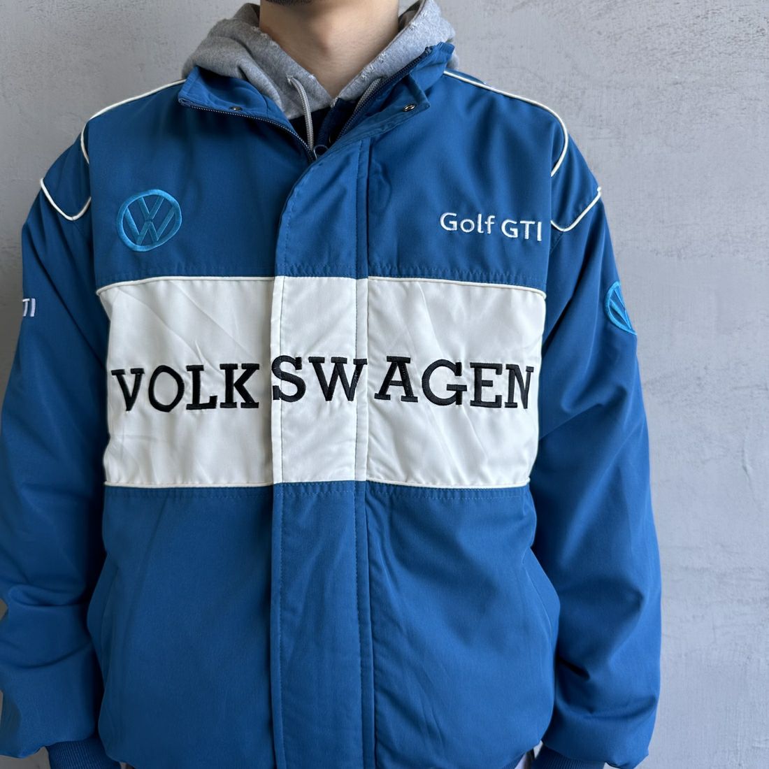 Volkswagen × JEANSFACTORY [フォルクスワーゲン × ジーンズファクトリー] レーシングジャケット [JFC-244-080] BLUE