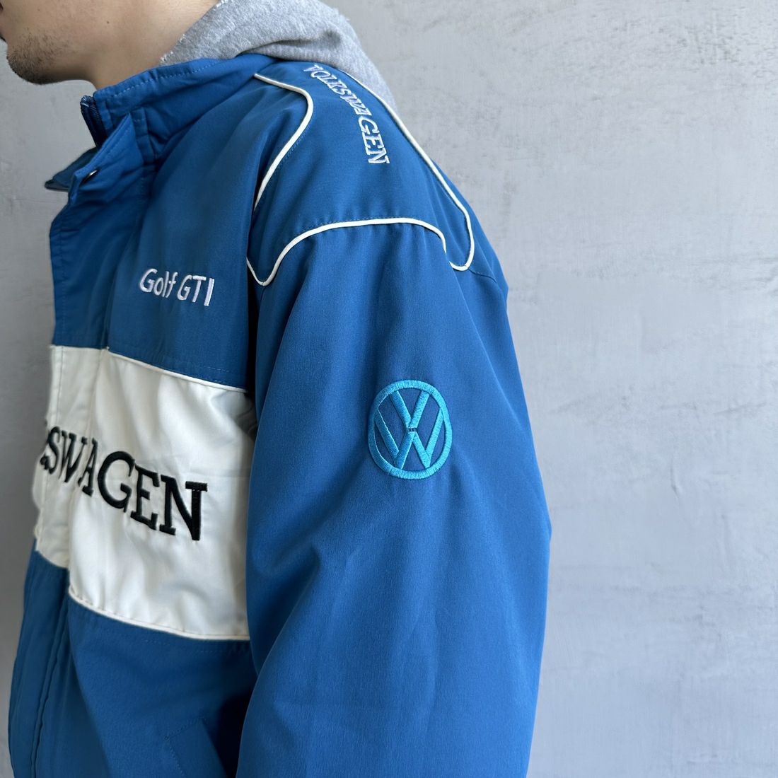 Volkswagen × JEANSFACTORY [フォルクスワーゲン × ジーンズファクトリー] レーシングジャケット [JFC-244-080] BLUE