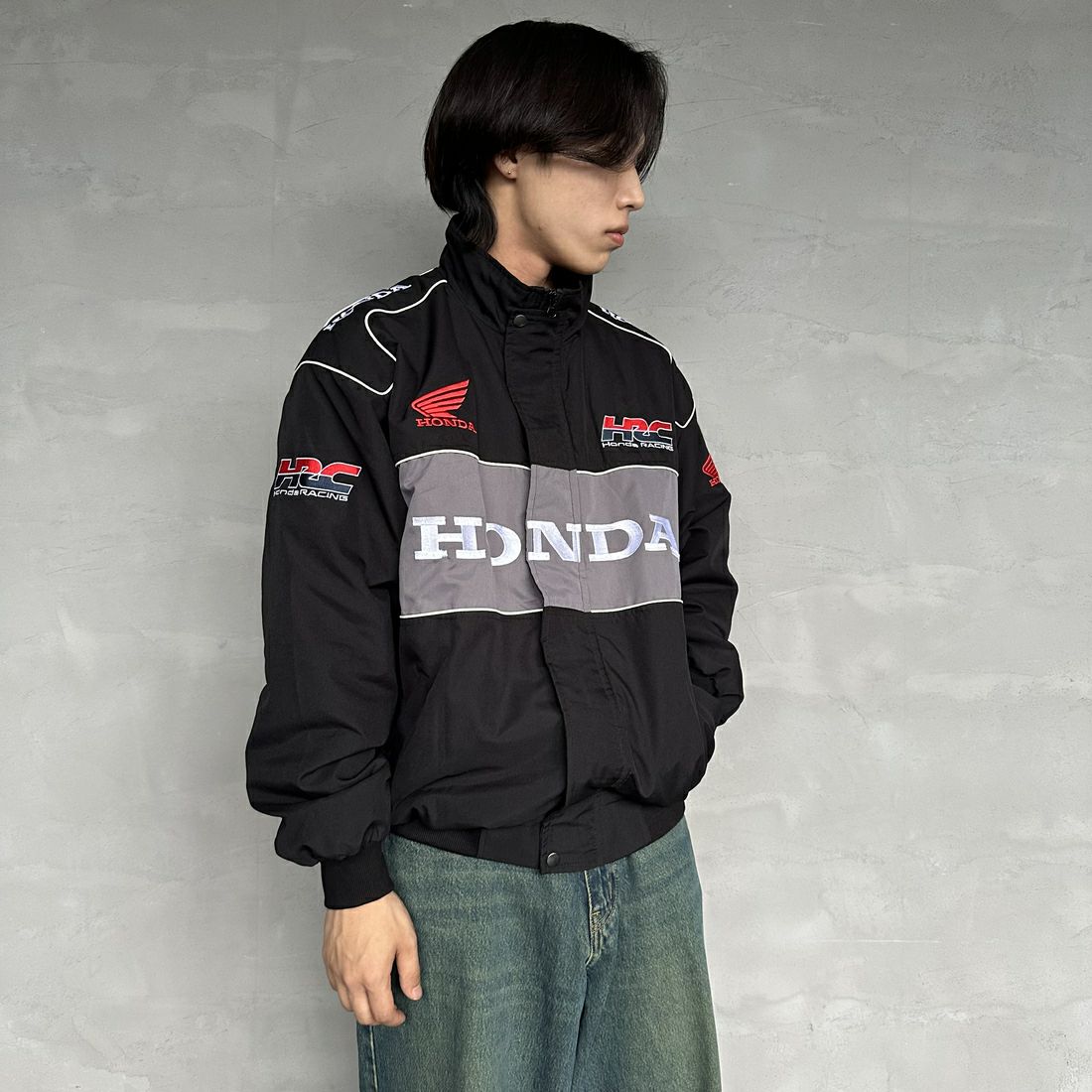 HONDA × JEANSFACTORY [ホンダ × ジーンズファクトリー] レーシングジャケット  [JFC-244-081]｜ジーンズファクトリー公式通販サイト - JEANS FACTORY Online Shop