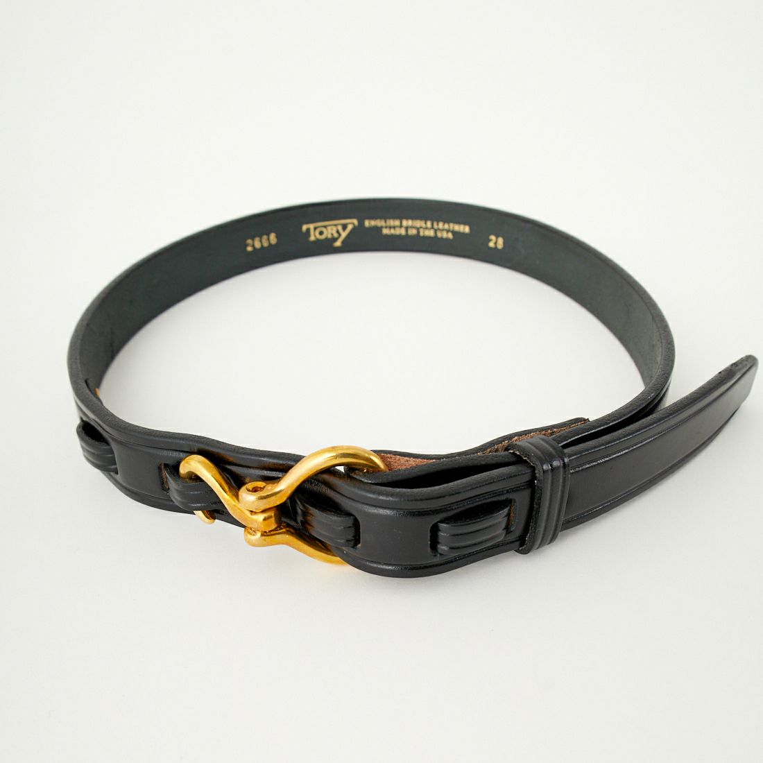 TORY LEATHER [トリーレザー] ミニフープピックレザーベルト [TRL1002666] BLACK