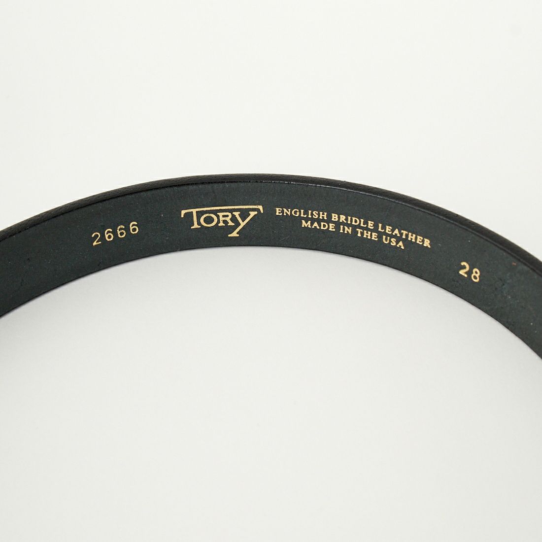 TORY LEATHER [トリーレザー] ミニフープピックレザーベルト [TRL1002666] BLACK