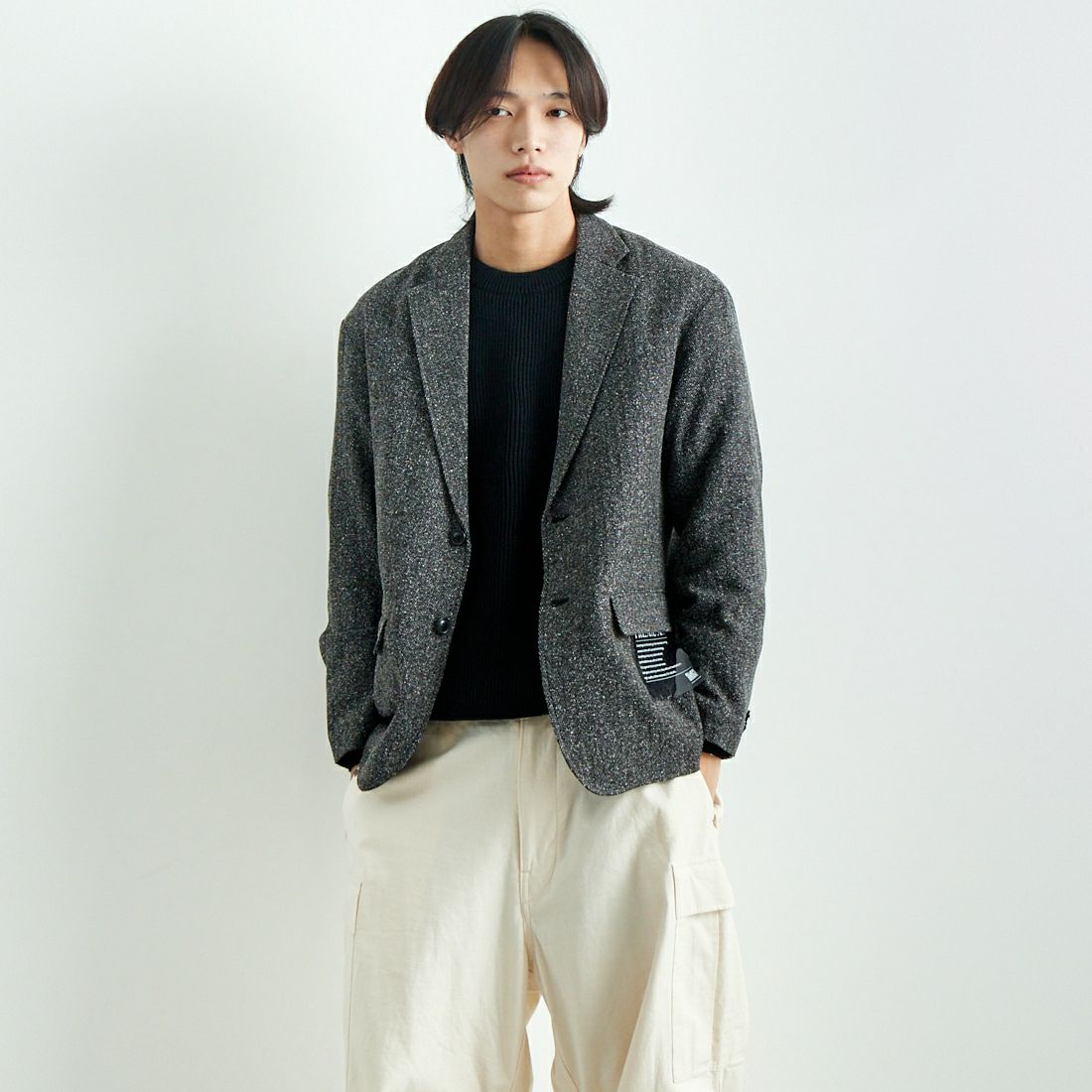 CHARCOAL&&モデル身長：179cm 着用サイズ：M&&