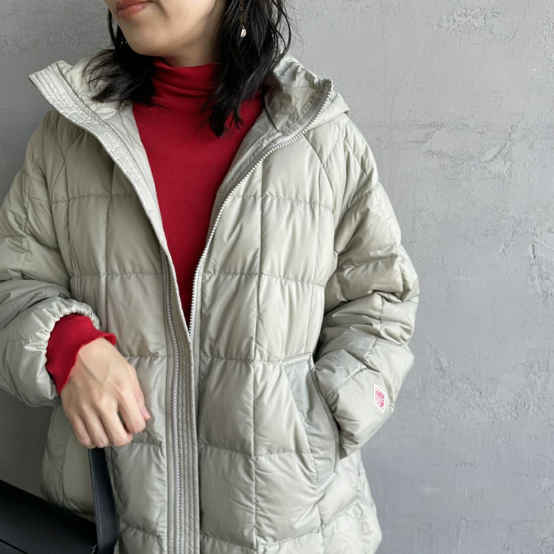 DANTON [ダントン] ダウンフーデッドジャケット [DT-A0567NRP] GREIGE