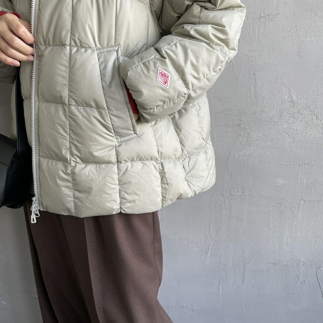 DANTON [ダントン] ダウンフーデッドジャケット [DT-A0567NRP] GREIGE