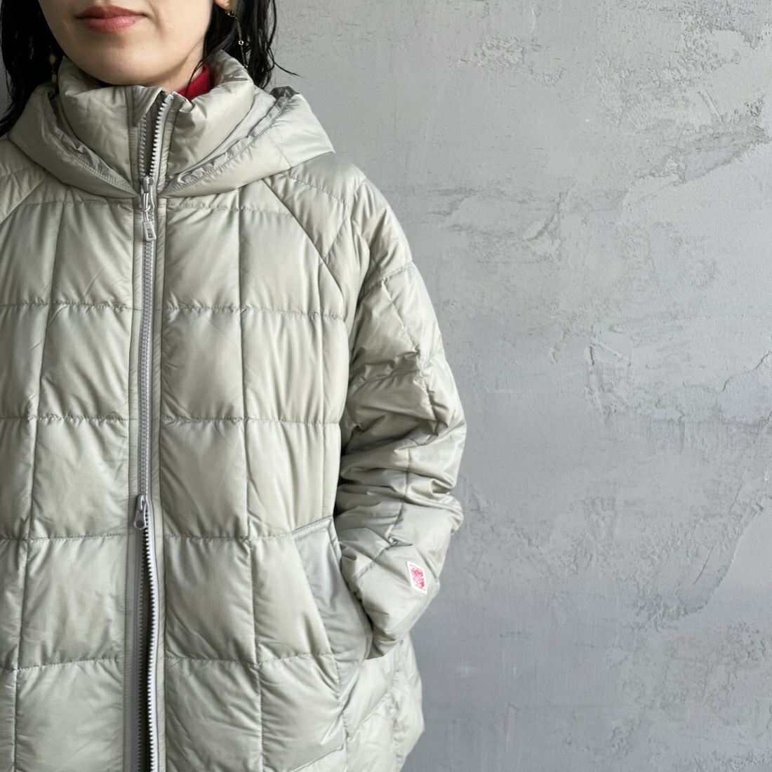 DANTON [ダントン] ダウンフーデッドジャケット [DT-A0567NRP] GREIGE