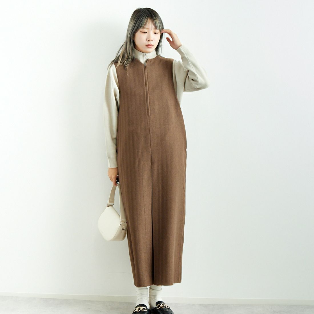 ﾌﾞﾗｳﾝ&&モデル身長：167cm 着用サイズ：2&&
