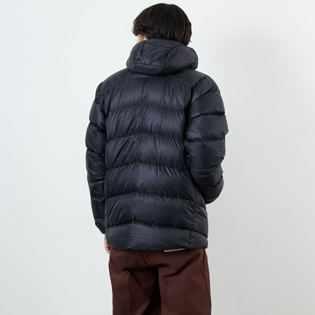 patagonia [パタゴニア] メンズ フィッツロイ ダウンフーディ [85500] BLK &&モデル身長：179cm 着用サイズ：M&&