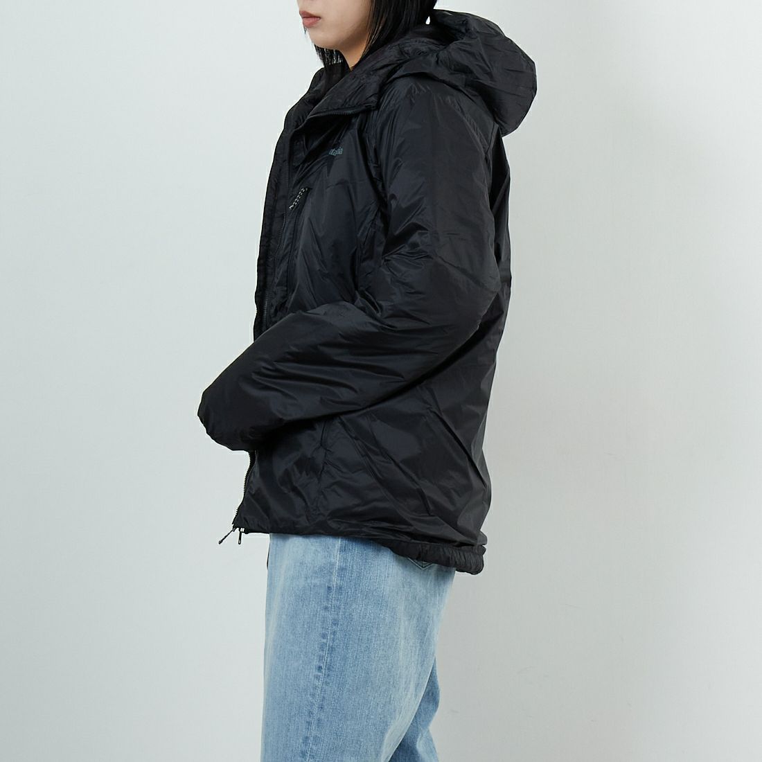 patagonia [パタゴニア] メンズ DASライトフーディ [85301] BLK &&モデル身長：167cm 着用サイズ：XS&&