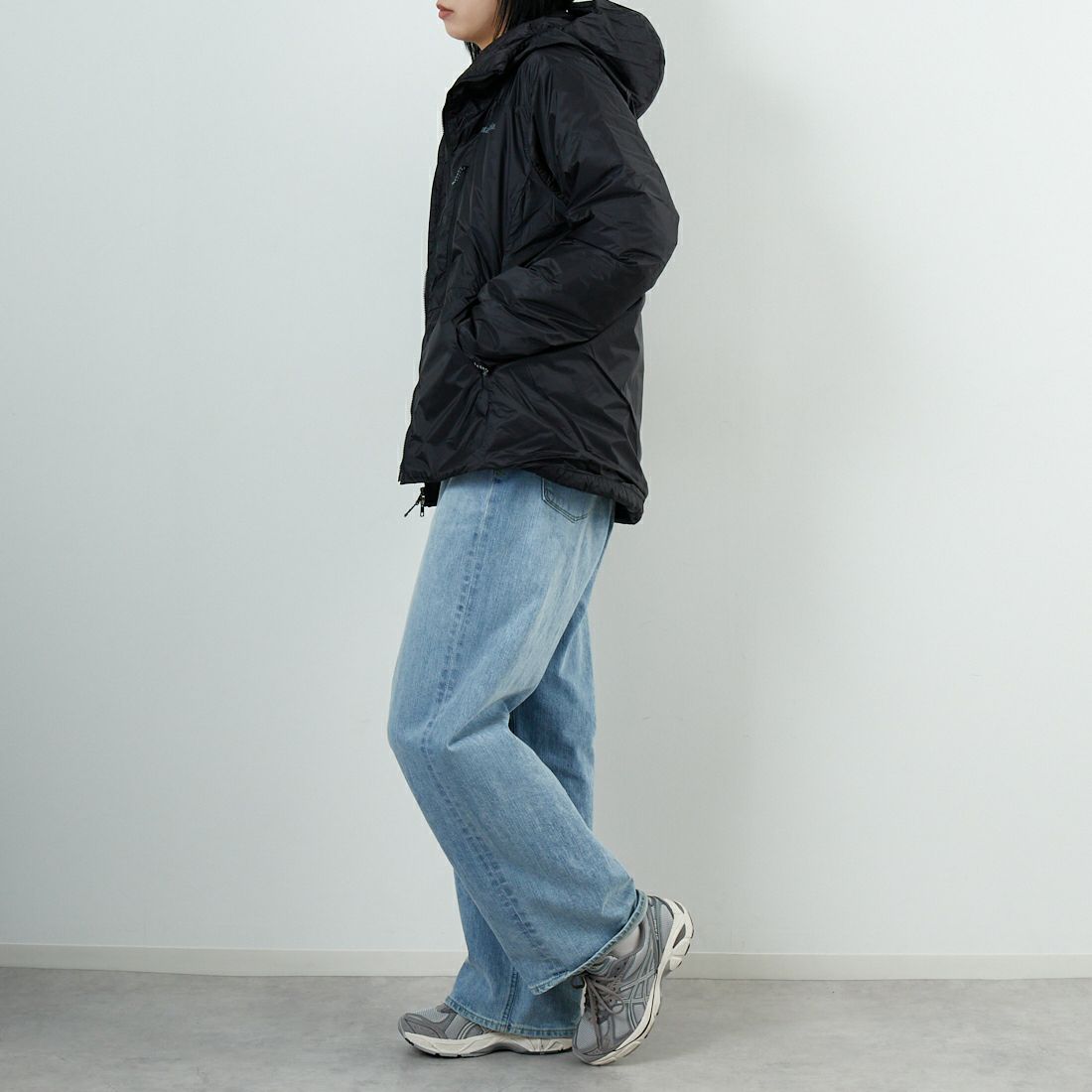 patagonia [パタゴニア] メンズ DASライトフーディ [85301] BLK &&モデル身長：167cm 着用サイズ：XS&&