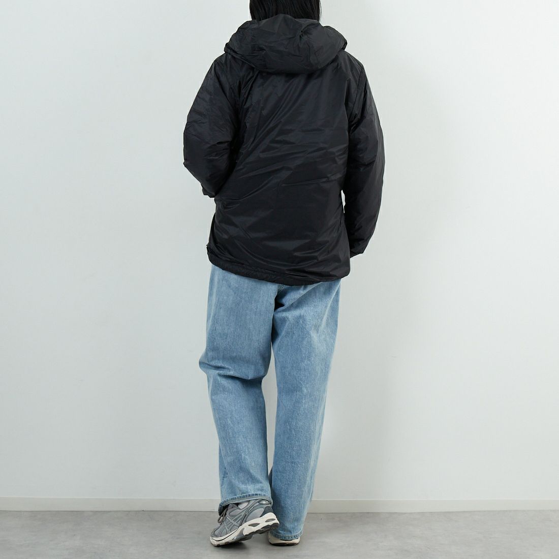 patagonia [パタゴニア] メンズ DASライトフーディ [85301] BLK &&モデル身長：167cm 着用サイズ：XS&&